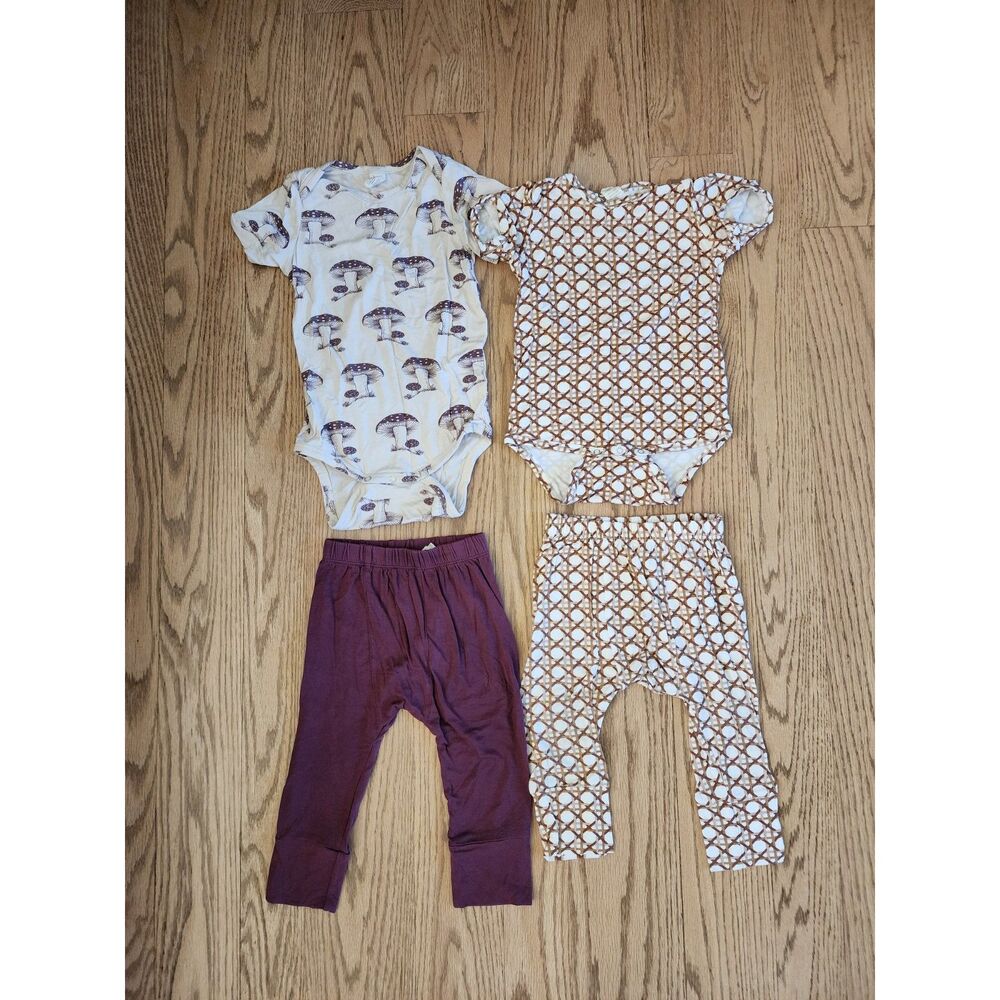 Kate Quinn 18-24M Lot of 4 Short Sleeve Bodysuits, Panda Pants | Toadstool Cane